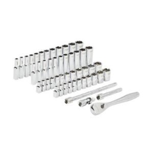 Ratchet & Socket Set 1/4in Drive – SAE & Metric 50pcs/set