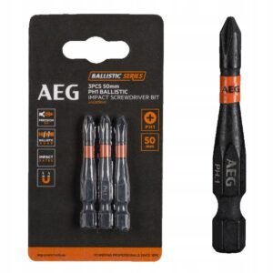 Ballistic Impact Screwdriver Bit 50mm PH1 – 3pcs/card